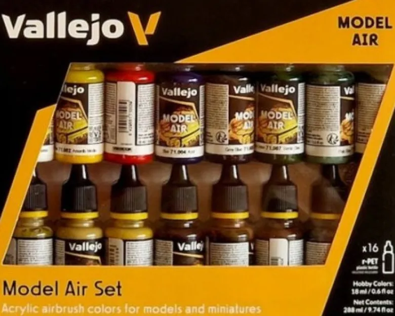 Vallejo Model Air - Basic Color Pack Paint Set 71.178 18ml.