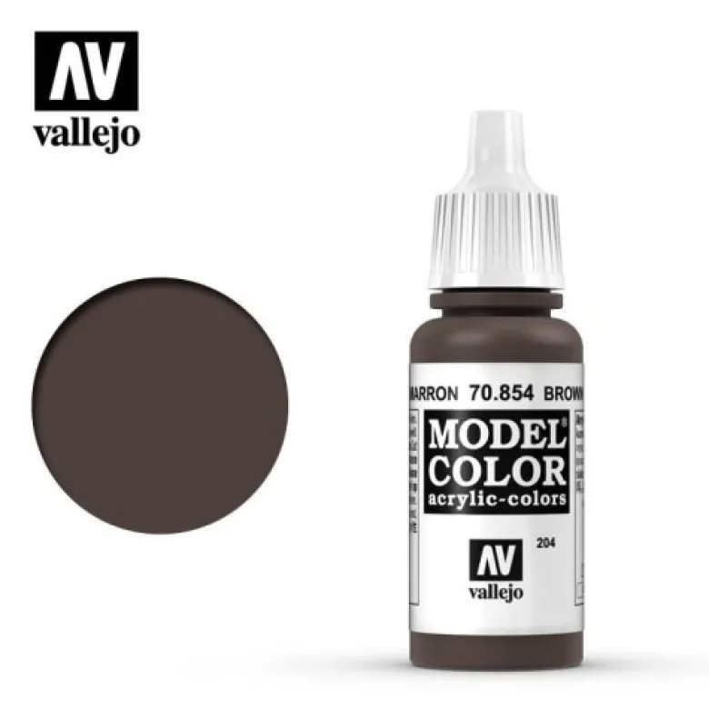 Vallejo Model Color Brown Glaze (204) 70.854 17ml.