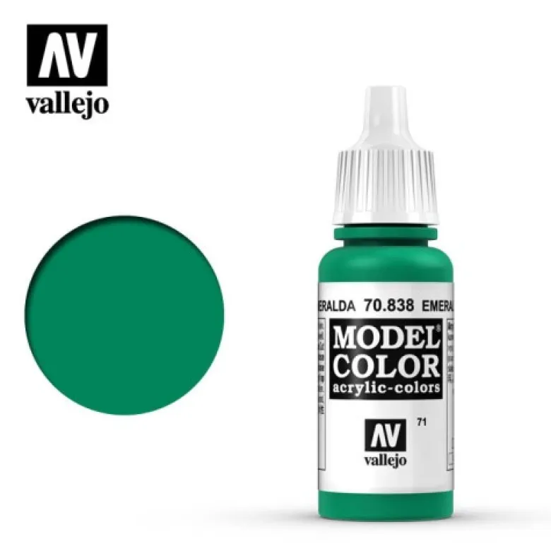 Vallejo Model Color Emerald (071) 70.838 17ml