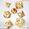 Władca Pierścieni. Zestaw Kości Full Art Dice®: Powiernicy Pierścienia - Whitefire Radiance
