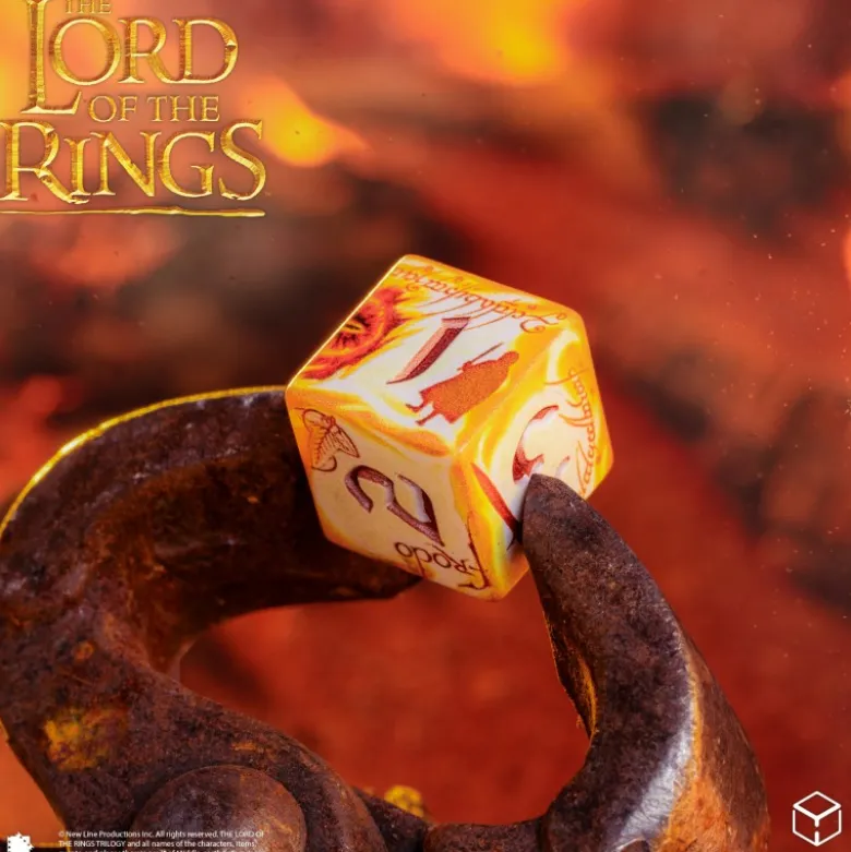 Władca Pierścieni. Zestaw Kości Full Art Dice®: Powiernicy Pierścienia - Whitefire Radiance