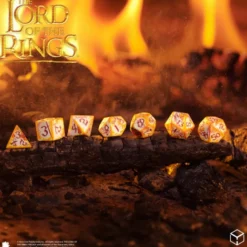Władca Pierścieni. Zestaw Kości Full Art Dice®: Powiernicy Pierścienia - Whitefire Radiance