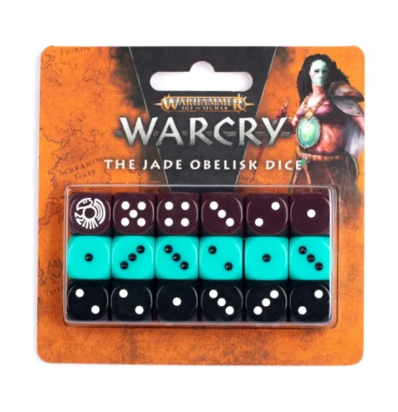 Warcry: The Jade Obelisk Dice Set