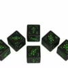 Zestaw Kości Ingress k6- czarno zielone