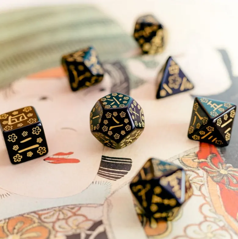 Zestaw RPG Kości Japońskich - Świetlik Głębokiej Nocy